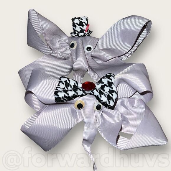 Elephant Wearing Hats Barrett x 2 | Handcrafted Hair Accessories - Picture 1 of 10